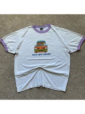 Vintage Y2K Scooby-Doo Mystery Machine Ringer T-Shirt Kidcore Cartoon Network